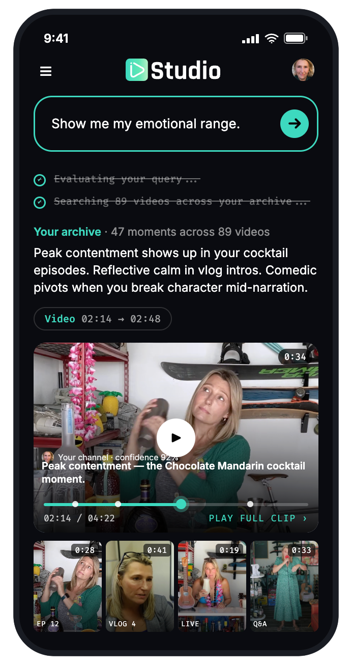AskGVT Studio: Show me my emotional range